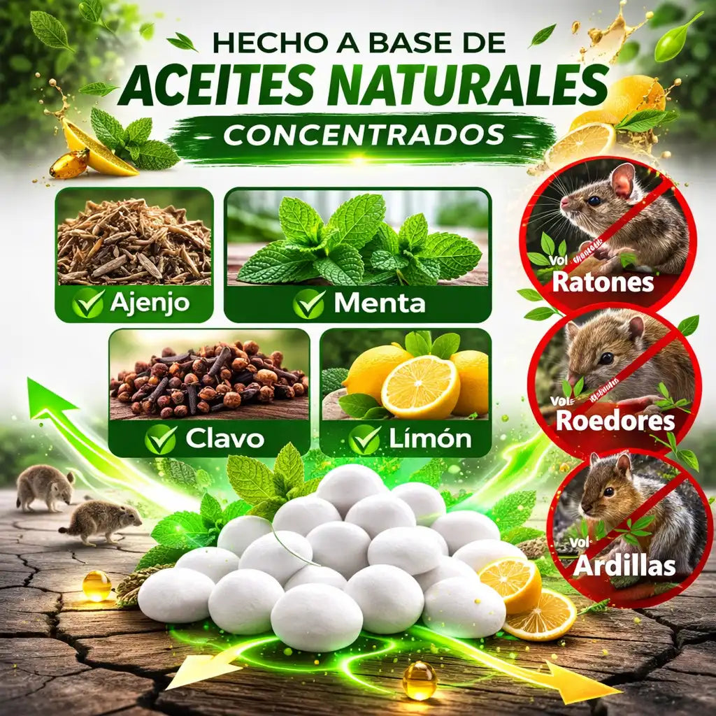 Rodentix®  Repelente de ratones 20pcs