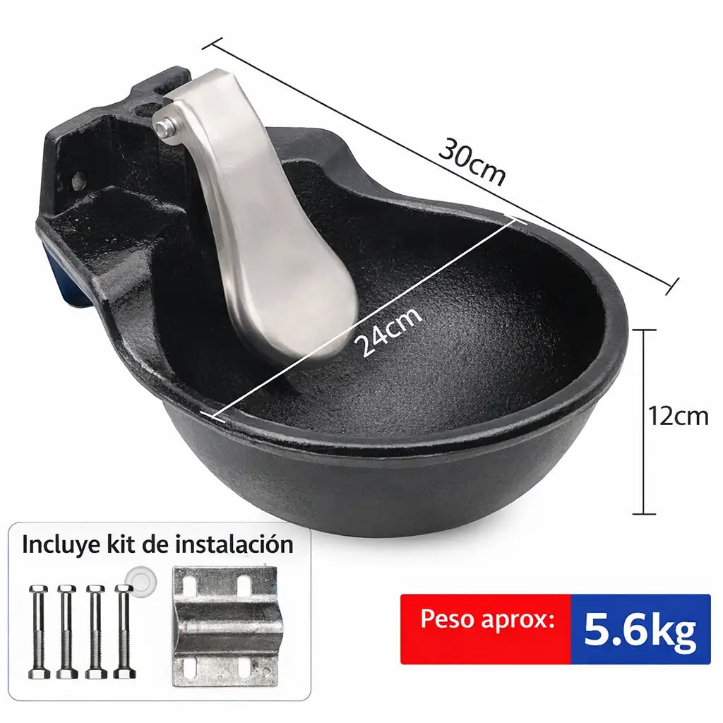 AQUACOW® Bebedero Bovino Y Equino Hierro Fundido