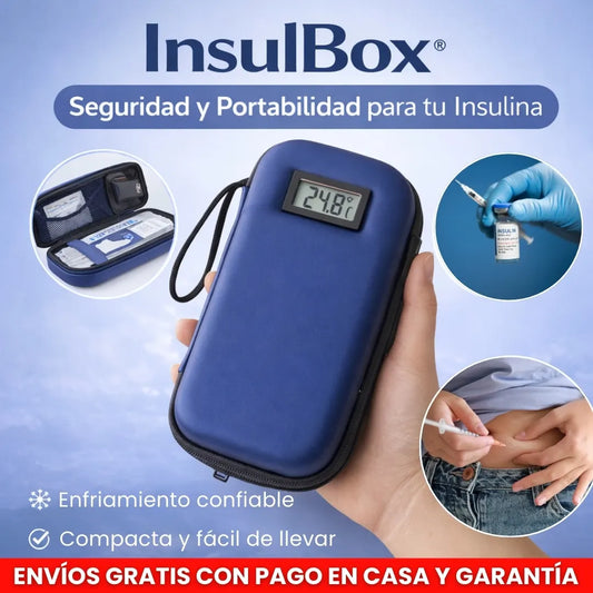 InsulBox® Estuche Refrigerador de Insulina GLP1 con Pantalla de Temperatura